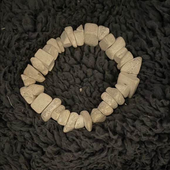 Hand Crafted Jewelry - Hand Crafted Natural Stone Bracelet - Beige